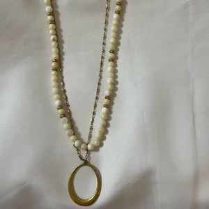 Steal and Dot Necklace